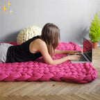 Fio Chunky XXL 1000g para Tricô textura felpuda e volumosa
