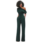 Jumpsuit bodycon feminino de corte justo que valoriza as curvas