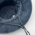 Chapéu feminino UV proteção solar UPF 50+ aba larga respirável anti-vento